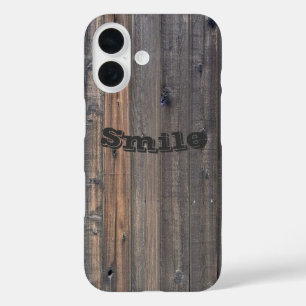 Coques iPhone 16 Fermeture de la clôture de séquoia patiné