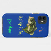 Coques Case-Mate iPhone Fermez et pêchez - la grande basse de bouche (Dos (Horizontal))