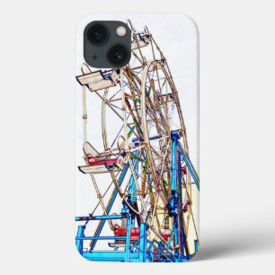 Case-Mate iPhone Case Ferris Wheel-Chalk Outline par Shirley Taylor