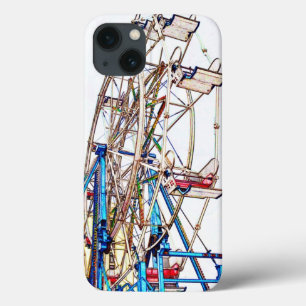 Case-Mate iPhone Case Ferris Wheel-Chalk Outline par Shirley Taylor