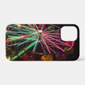Coques Case-Mate iPhone Ferris Wheel Neon Lights at Night Case-Mate iPhone (Verso (horizontal))