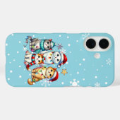 Coques Case-Mate iPhone Festif adorable chats de Noël (Verso (horizontal))
