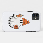 Coques Case-Mate iPhone Festif Fantôme avec panier Citrouille et latte gla (Dos (Horizontal))