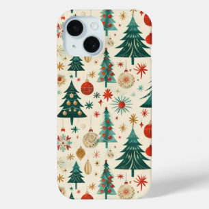 Coque Pour iPhone 15 Festif Vacances d'hiver Motif