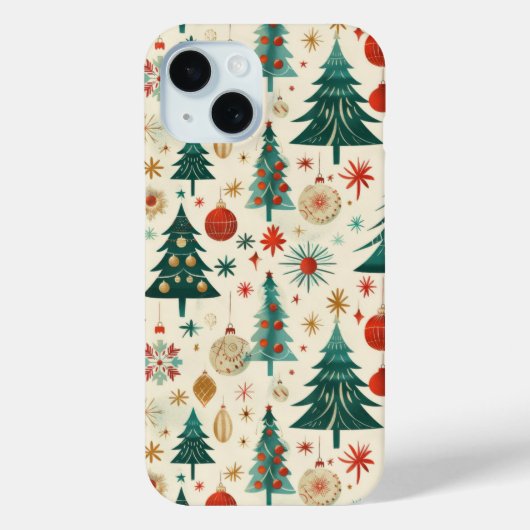 Coques Case-Mate iPhone Festif Vacances d'hiver Motif (Verso)