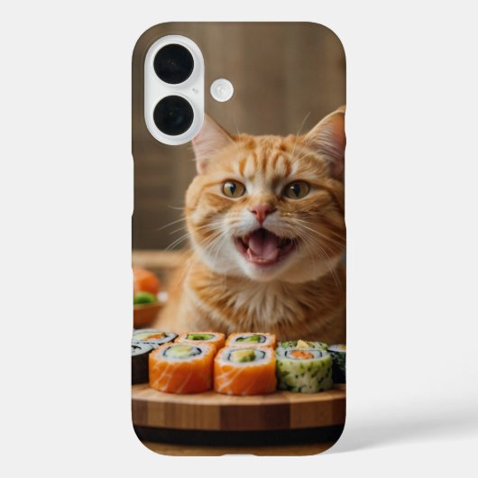 Coques Case-Mate iPhone Festin de chat sushi (Verso)