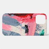 Coques Case-Mate iPhone Festival du printemps. Peinture à texture multicol (Verso (horizontal))