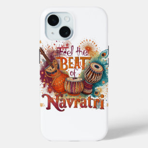 Coque Pour iPhone 15 Festive Beats - Colorful Navratri Celebration Desi