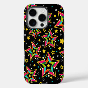 Coques iPhone 16 Pro Festive Bright Merry Holiday Star