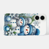Coques Case-Mate iPhone Festive Christmas snowman Holiday (Verso (horizontal))