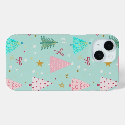 Coques Case-Mate iPhone Festive Christmas Tree Phone Case (Verso (horizontal))