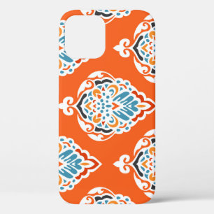 Case-Mate iPhone Case Festive damassé vintage motif, design élégant.