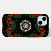Coques Case-Mate iPhone Festive Dot Mandala (Verso (horizontal))