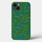 Coques Case-Mate iPhone Festive Green sapin branches et brindilles (Verso)