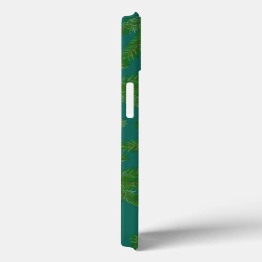 Coques Case-Mate iPhone Festive Green sapin branches et brindilles (Verso / Droite)
