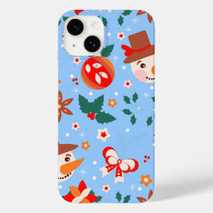 Coque Pour iPhone 14 Festive Noël Abstrait Motif