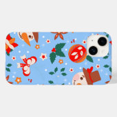 Coques Case-Mate iPhone Festive Noël Abstrait Motif (Verso (horizontal))