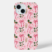 Coques Case-Mate iPhone Festive Pink Bow Phone Case (Verso)