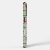 Coques Case-Mate iPhone Festive Rouge Poinsettia Noël Floral (Verso / Droite)