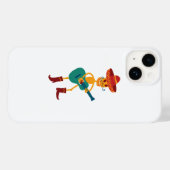 Coques Case-Mate iPhone Festive Skeleton Guitar Player (Verso (horizontal))