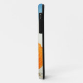 Coques Case-Mate iPhone Feston Shell orange se tenant droit en sable (Dos/Gauche)