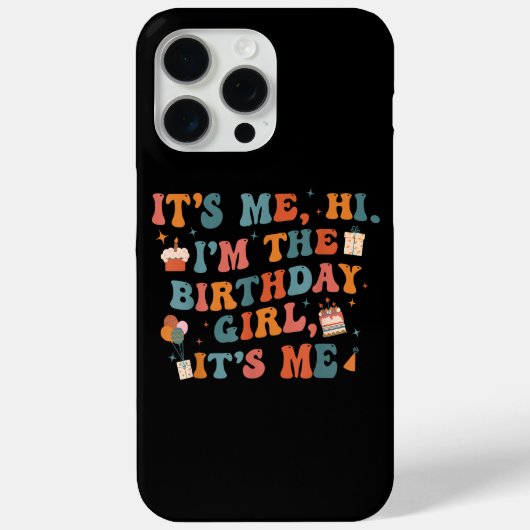 Coques Case-Mate iPhone Fête Anniversaire Unique C'Est Moi Bonjour Im L'An (Verso)