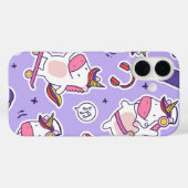 Coques Case-Mate iPhone Fête de fête Unicorn Fun Celebration (Verso (horizontal))