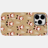 Coques Case-Mate iPhone Fête de Noël Père Noël Snowy (Verso (horizontal))