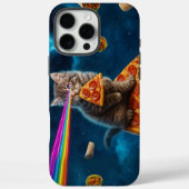 Coques Case-Mate iPhone Fête de pizza de chat laser (Verso)