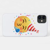 Coques Case-Mate iPhone Fête d'émoticônes drôles (Dos (Horizontal))