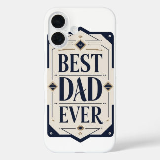 Coques iPhone 16 Fête des pères élégante Conception imprimable