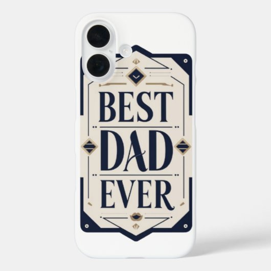 Coques Case-Mate iPhone Fête des pères élégante Conception imprimable (Verso)