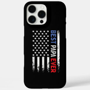 Coques iPhone 16 Pro Max Fête des pères Meilleur Papa jamais avec drapeau a