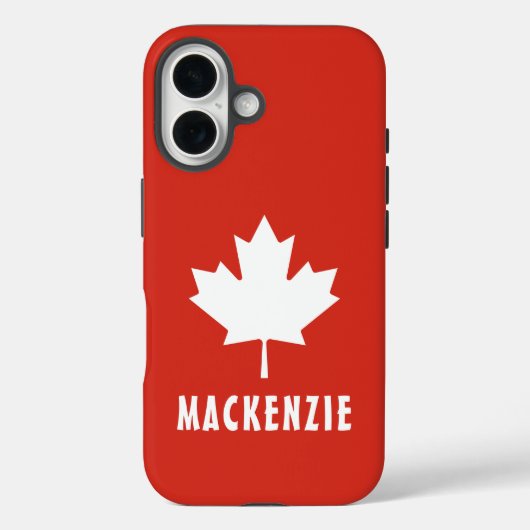 Coques Case-Mate iPhone Fête du Canada Rouge Blanc Canadien Drapeau Maple (Verso)