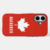 Coques Case-Mate iPhone Fête du Canada Rouge Blanc Canadien Drapeau Maple (Verso (horizontal))
