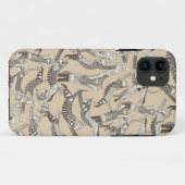 Coques Case-Mate iPhone fête du chat beige naturel (Dos (Horizontal))