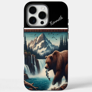 Coques iPhone 16 Pro Max Fête du grizzli par cascade