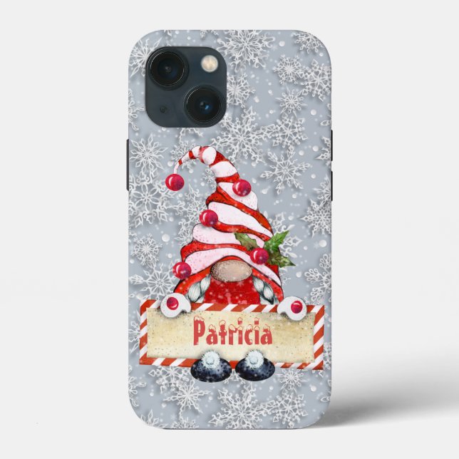 Coques Case-Mate iPhone fête Noël ajouter nom gnome (Verso)
