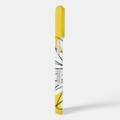 Coques Case-Mate iPhone Fête tendance avec signature - jaune (Verso / Droite)