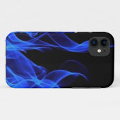Coques Case-Mate iPhone Feu Bleu Électrique Flammes Abstraites (Dos (Horizontal))