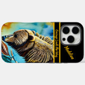 Coques Case-Mate iPhone Feu d'art tribal : Motifs audacieux (Verso (horizontal))