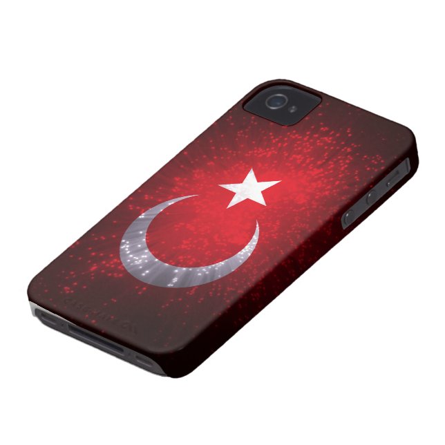 Coques Case-Mate iPhone Feu d'artifice de drapeau de la Turquie (Bas)