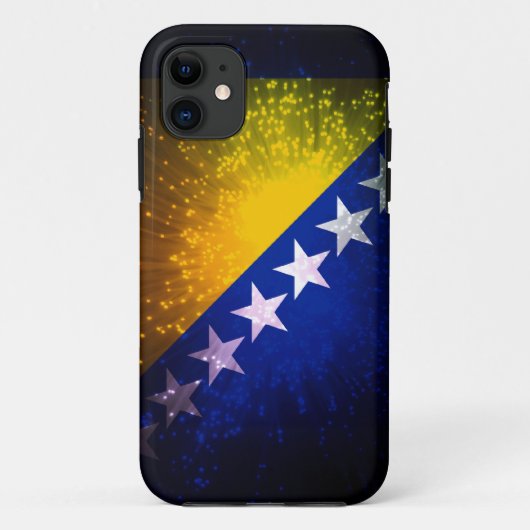 Coques Case-Mate iPhone Feu d'artifice ; Drapeau de la Bosnie (Dos)