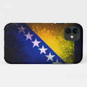 Coques Case-Mate iPhone Feu d'artifice ; Drapeau de la Bosnie (Dos (Horizontal))