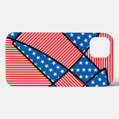 Coques Case-Mate iPhone Feu d'artifice patriotique américain (Verso (horizontal))