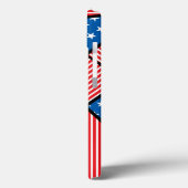 Coques Case-Mate iPhone Feu d'artifice patriotique américain (Verso / Gauche)