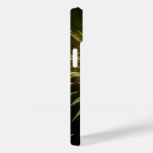 Coques Case-Mate iPhone Feu d'artifice vert et or Fête de vacances (Verso / Droite)