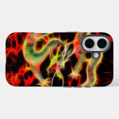 Coques Case-Mate iPhone Feu de dragon oriental sur Lucky Energy (Verso (horizontal))