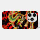 Coques Case-Mate iPhone Feu de dragon sur Lucky Energy (Verso (horizontal))