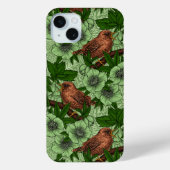 Coques Case-Mate iPhone Feu et hellebore, vert clair (Verso)